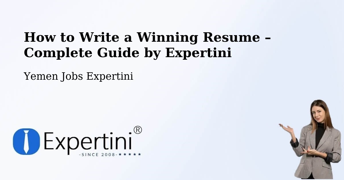 Resume Writing Guide for Job Seekers – Amd - Amd, Yemen Jobs Expertini