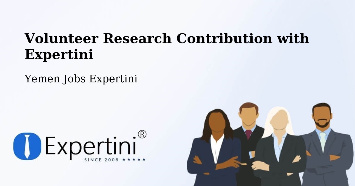 Volunteer Research Contribution Program – Amd - Yemen Jobs Expertini
